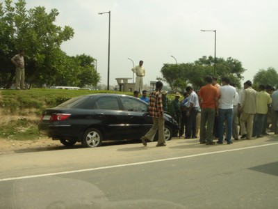 Unfall in Gurgaon