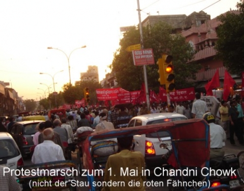 Demonstration in Chandni Chowk